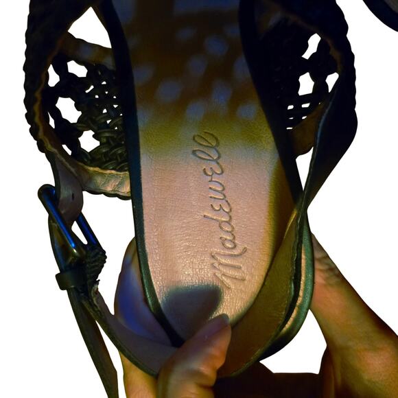 Madewell the basket weave high heel sandal size 10 - Picture 5 of 7